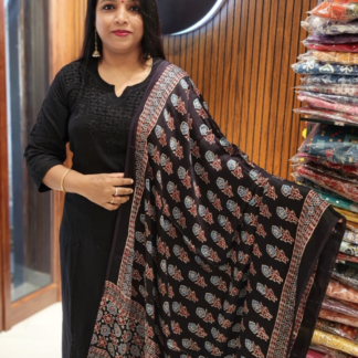 Azure Ajrakh Elegance Dupatta - Dupatta from Flair Designs